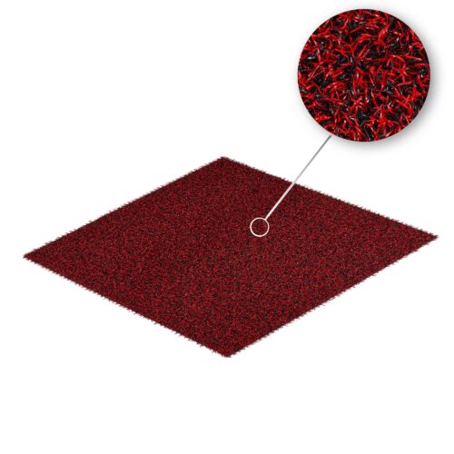 10mm Protokol Bordo Çim Halı 1360 gr (15x30cm Numune Ürün)