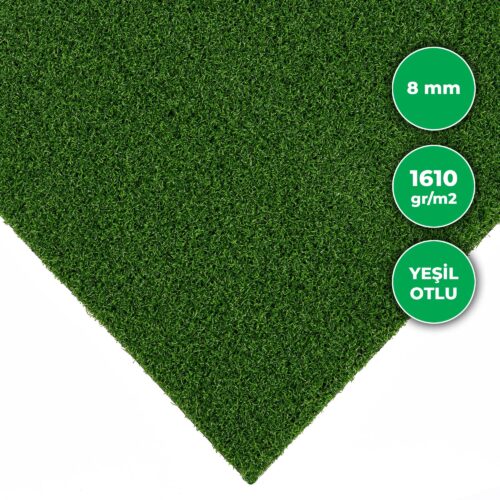 Alternative view of 8mm Kıvırcık Yeşil Çim Halı 1610 gr (15x30cm Numune Ürün)