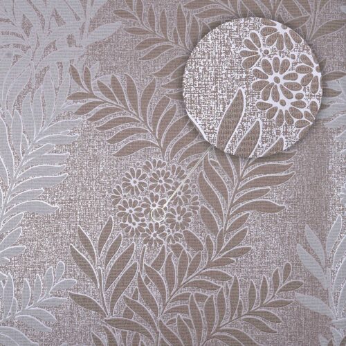 Deco Trend BOC-11-06-9 Kabartmalı & Simli Duvar Kağıdı