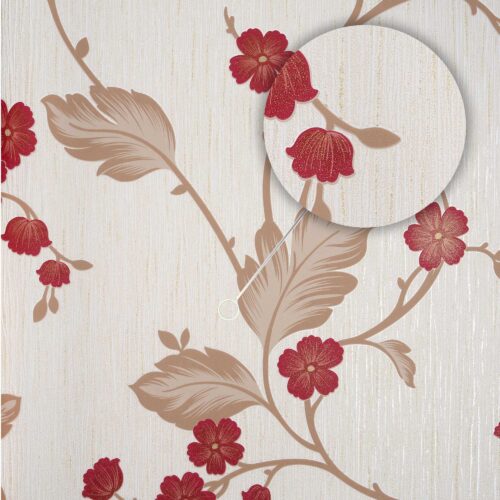 Deco Trend BOC-09-05-5 Kabartmalı & Simli Duvar Kağıdı