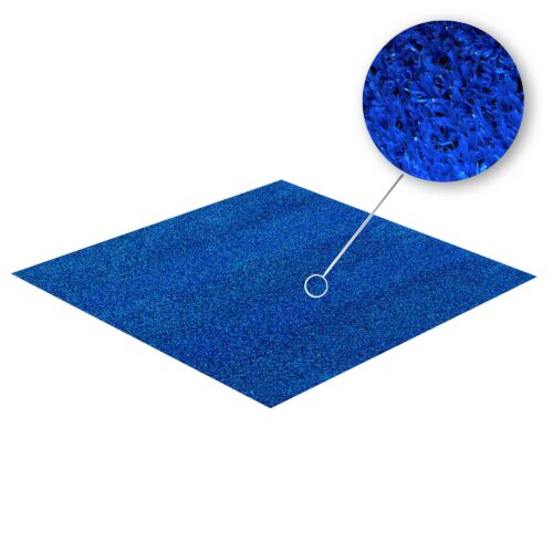 Kobalt Mavi 7mm Düz Çim Halı 800 gr