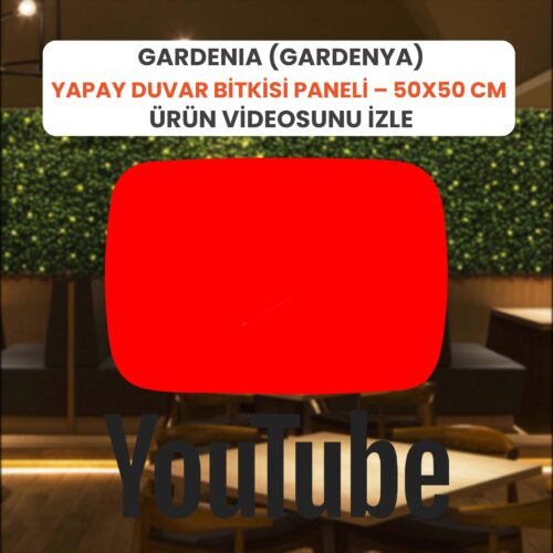 Alternative view of Gardenia (Gardenya) Yapay Duvar Bitkisi Paneli – 50x50 cm
