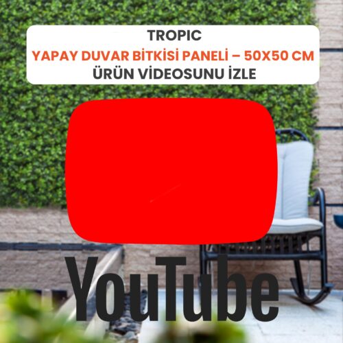 Alternative view of Tropic Yapay Duvar Bitkisi Paneli – 50x50 cm