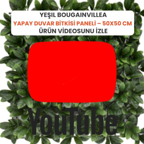 Alternative view of Yeşil Bougainvillea (Begonvil) Yapay Duvar Bitkisi Paneli – 50x50 cm