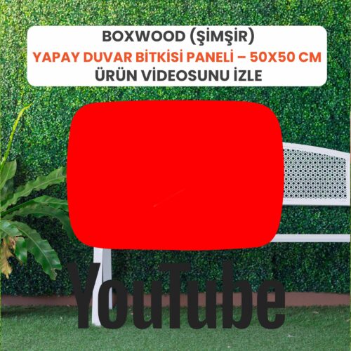 Alternative view of Boxwood (Şimşir) Yapay Duvar Bitkisi Paneli – 50x50 cm